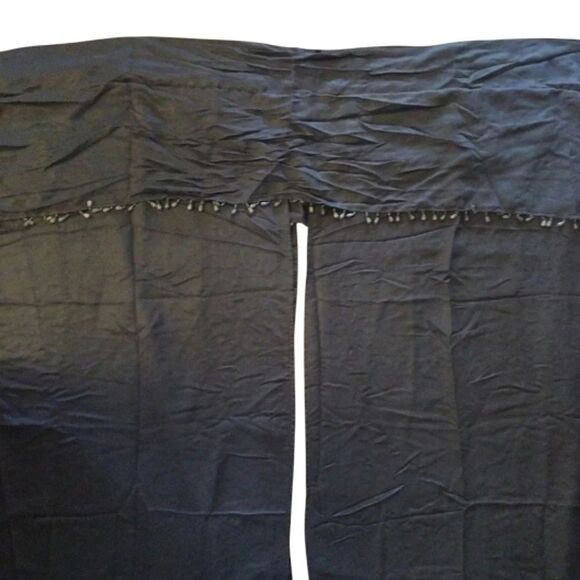 3 Moody Goth Black and Grey Velvet 82" Length Curtains Panels - Picture 13 of 16